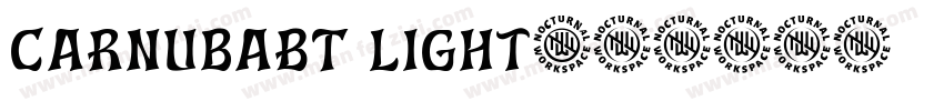 CarnubaBT Light字体转换